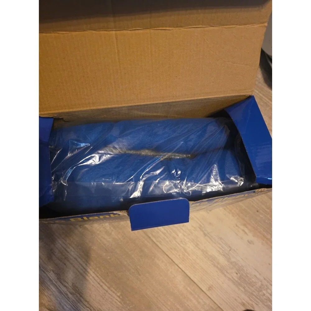 The Original Snuggie Blanket Blue Fleece With Sleeves  Open Box